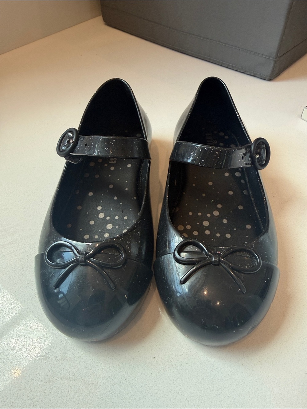 Mini Melissa Black Mary-Jane Like New size 10